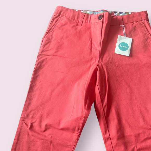 Women’s New With Partial Tag Boden Coral Pants With Ankle Zipper Detail Sz 6L - Picture 5 of 13